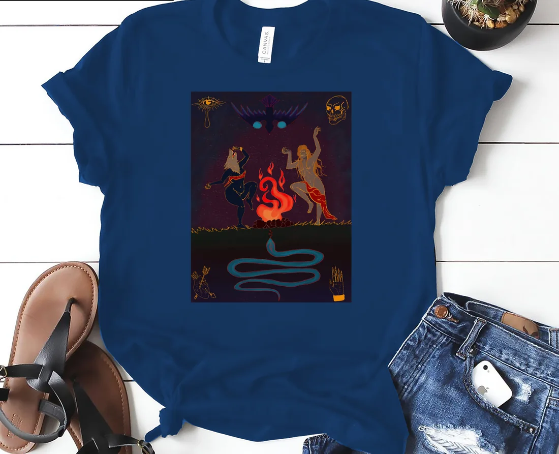 A dance in trance The Trickster & Wolf Oversized T-Shirt