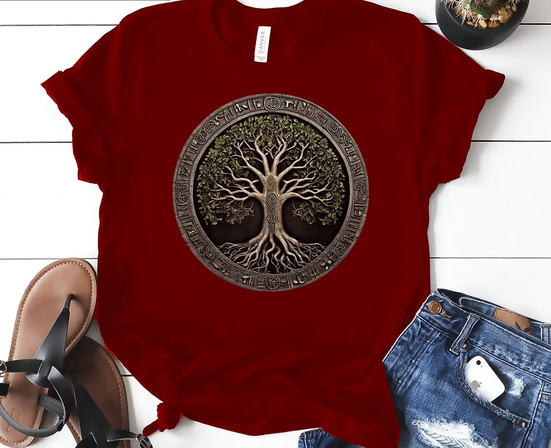 A Tree of Life Yggdrasil Viking Midgard Thor Walhalla Premium T-Shirt