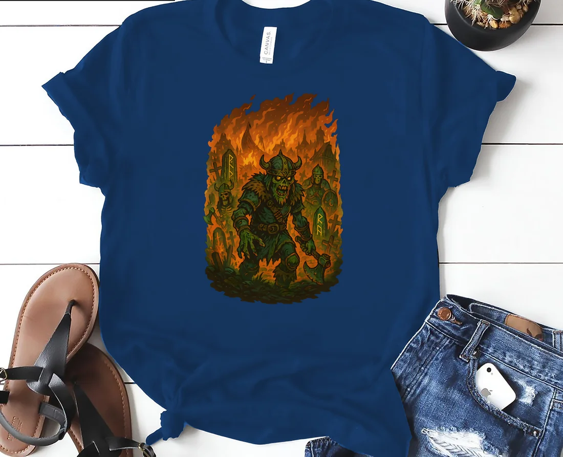 A Viking's Raid. Oversized T-Shirt